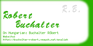 robert buchalter business card
