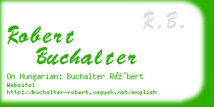 robert buchalter business card